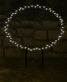 Dekosilhouette Kreis S mit 88 LED, warm white & anthrazit-metallic, Ø55xH80cm