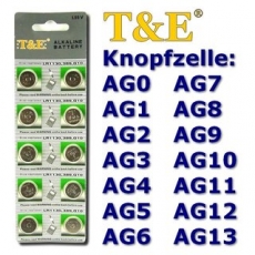 AG11 Knopfzellen 10er Streifen