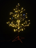 LED Lichterbaum mit 160 LED, H180cm140 LED warm white und 20 LED ice white (funkelnd)