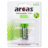 ARCAS Ni-MH HR03 / Micro / AAA / 600mAh / 1,2V / BP2